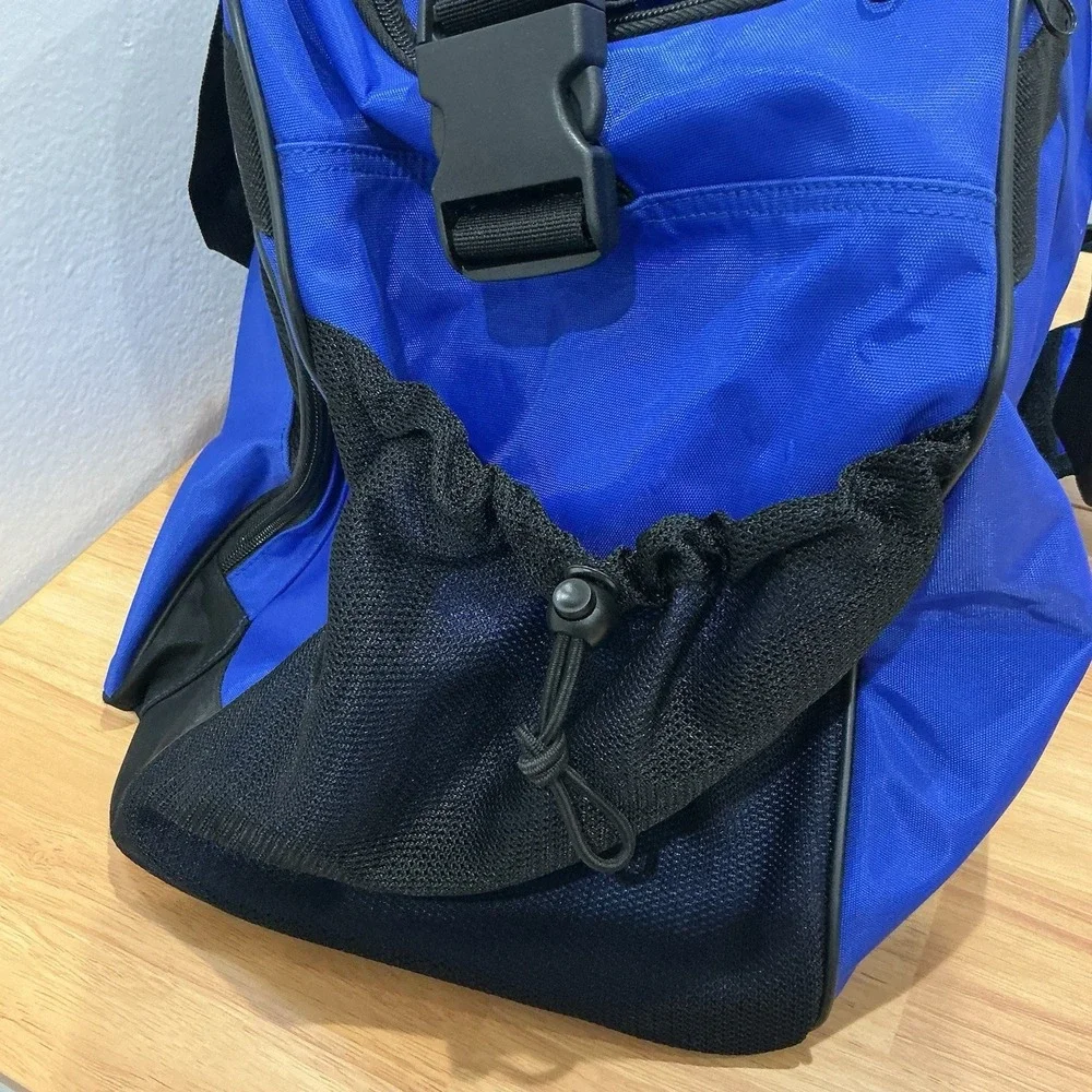 Vintage 90's Polo RL Sport Blue Gym Duffel Bag Travel Carry-On Large 23